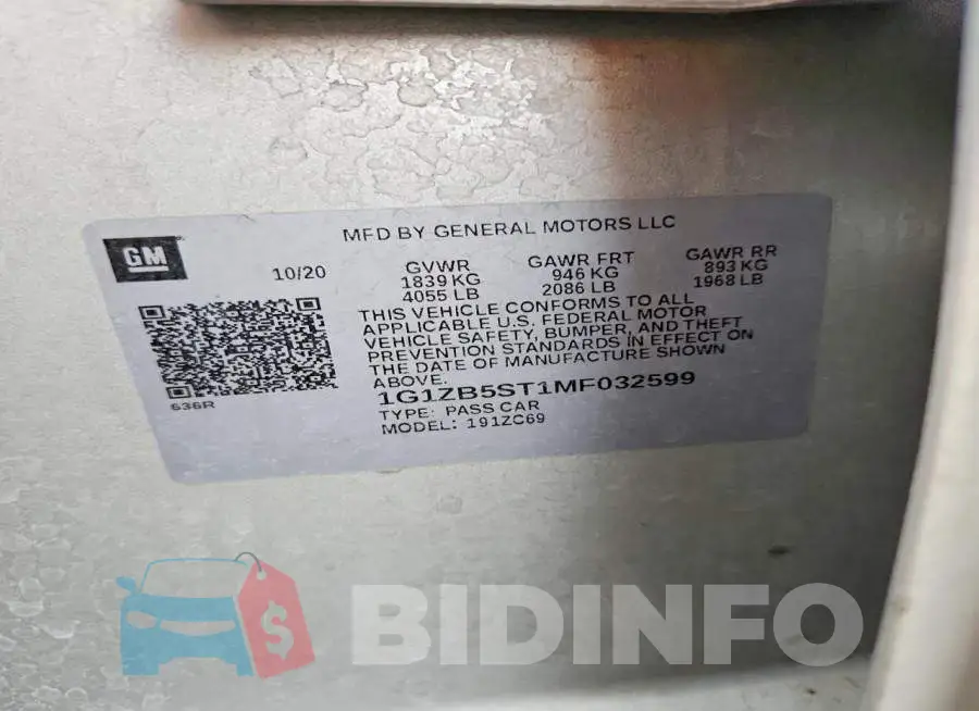 1G1ZB5ST1MF032599 Photo# 12