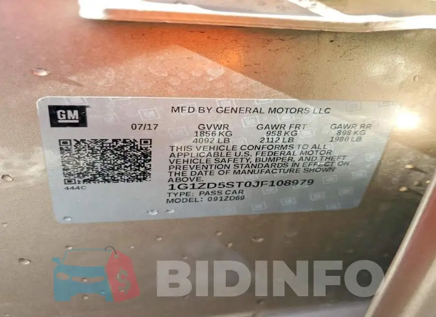 1G1ZD5ST0JF108979 Photo# 12