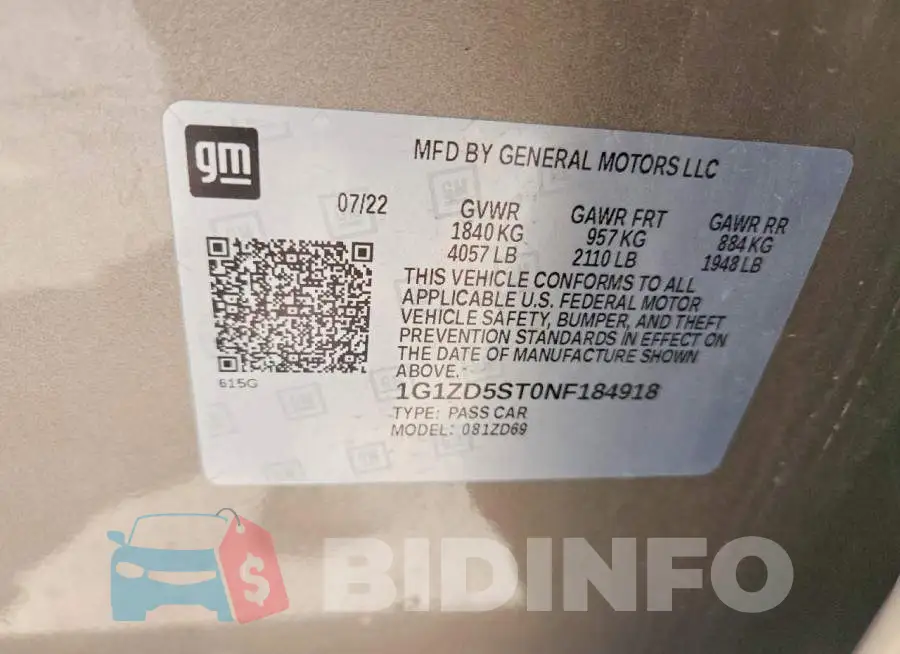 1G1ZD5ST0NF184918 Photo# 12