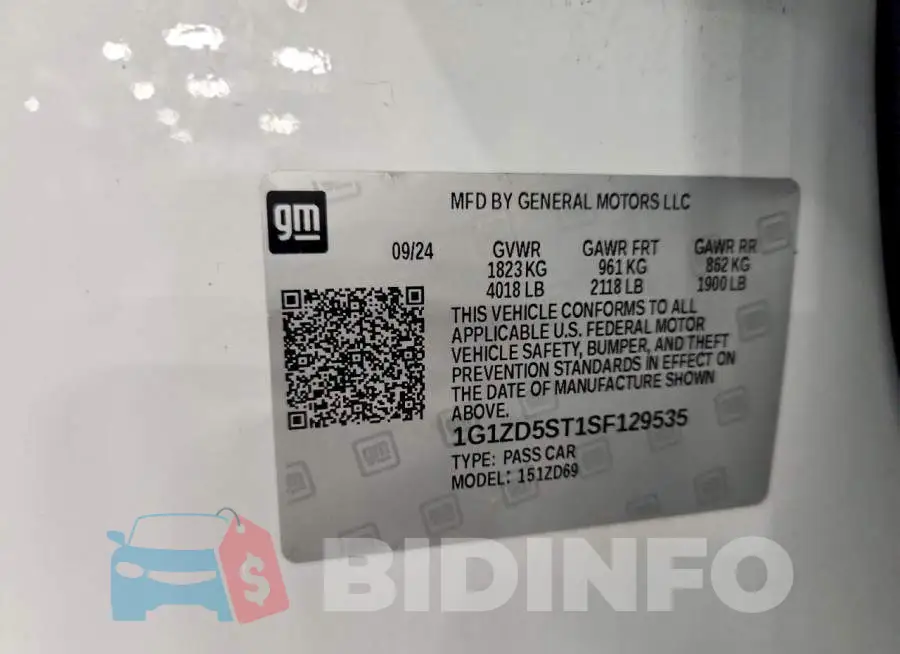 1G1ZD5ST1SF129535 Photo# 13