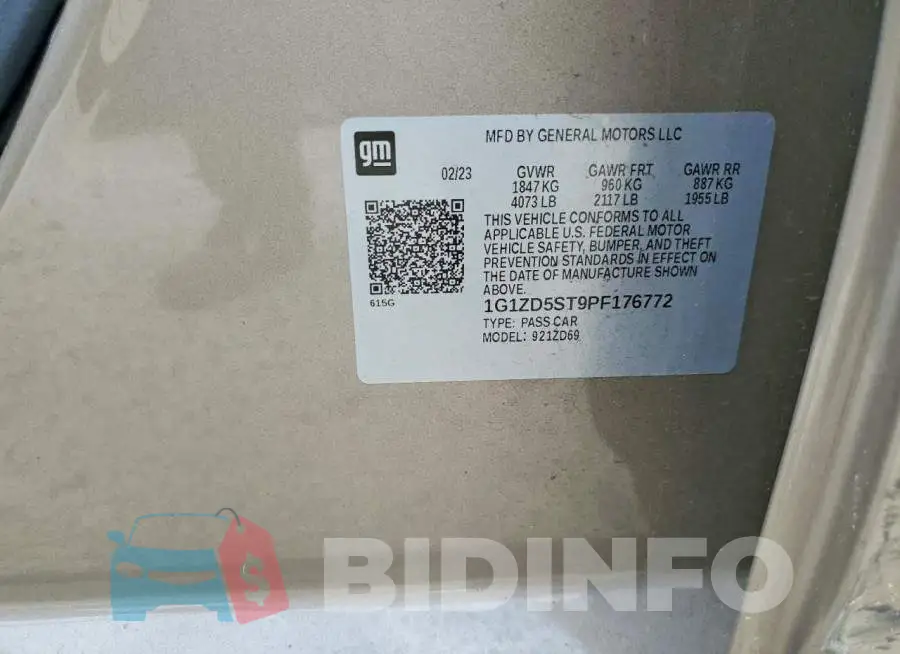 1G1ZD5ST9PF176772 Photo# 12