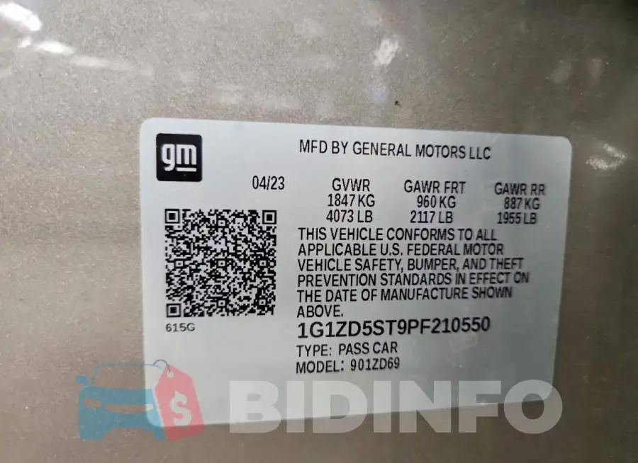 1G1ZD5ST9PF210550 Photo# 12