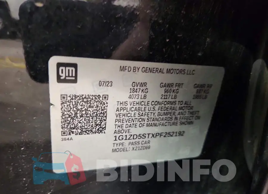 1G1ZD5STXPF252192 Photo# 12