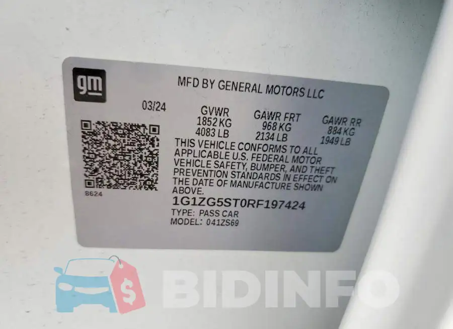 1G1ZG5ST0RF197424 Photo# 12