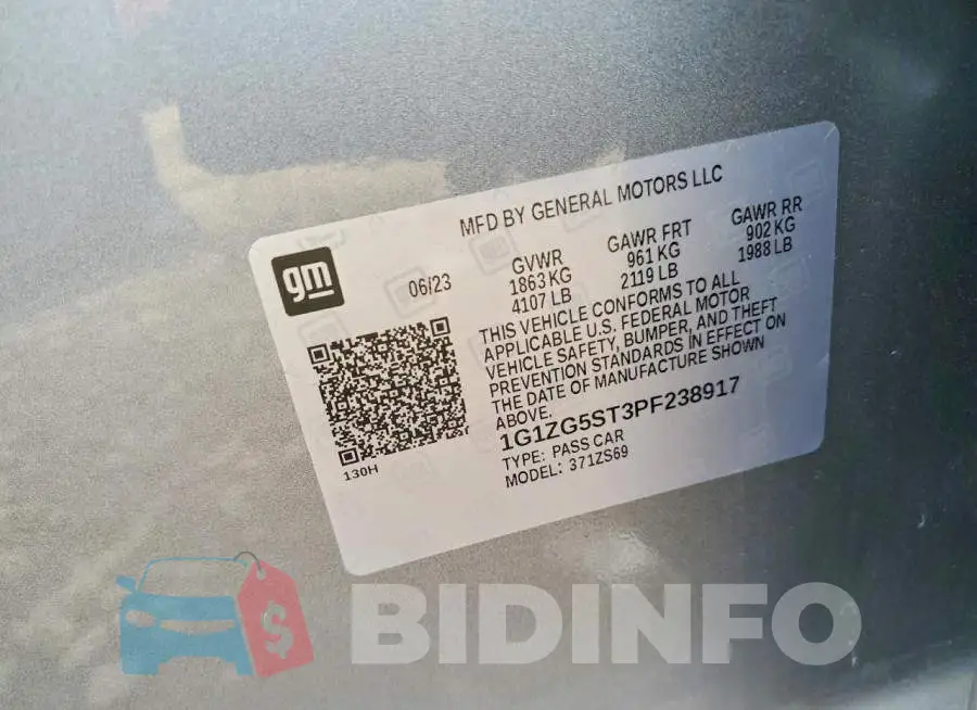 1G1ZG5ST3PF238917 Photo# 14