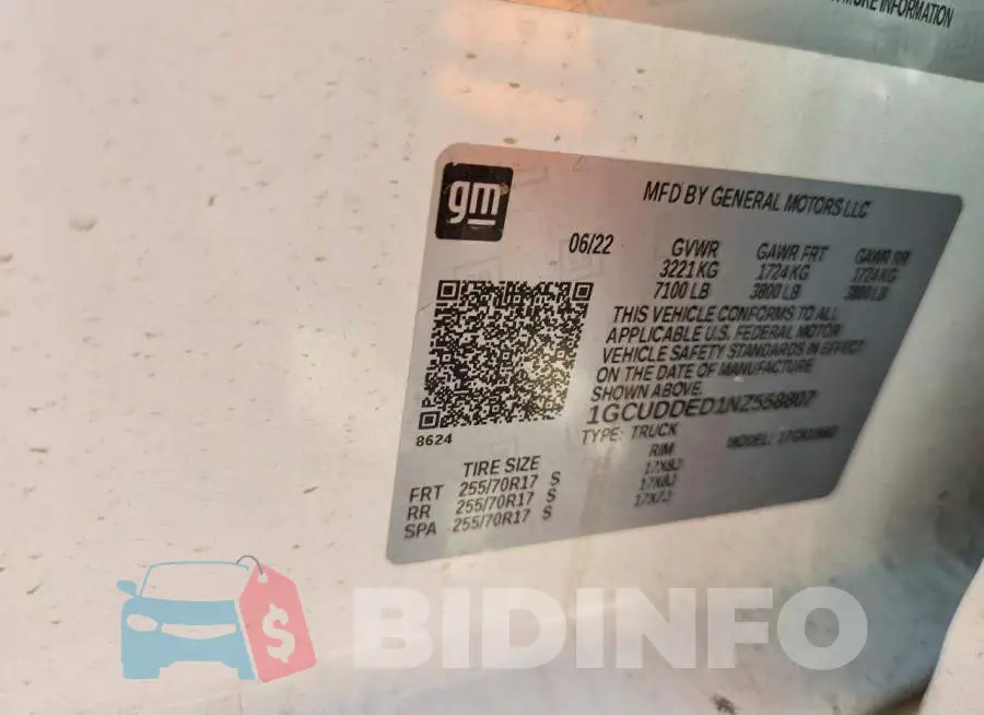 1GCUDDED1NZ558807 Photo# 12