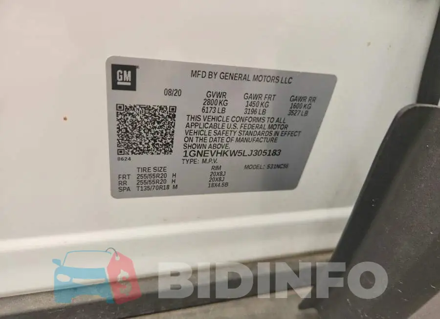 1GNEVHKW5LJ305183 Photo# 13