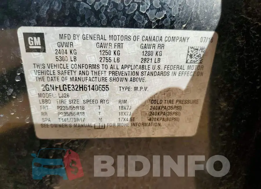 2GNFLGE32H6140655 Photo# 13