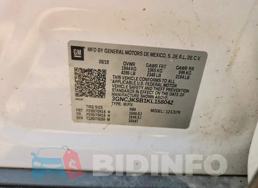 3GNCJKSB1KL158042 Photo# 12