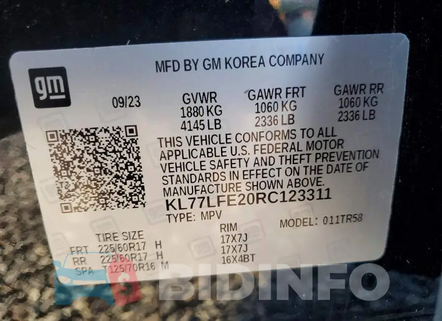 KL77LFE20RC123311 Photo# 13