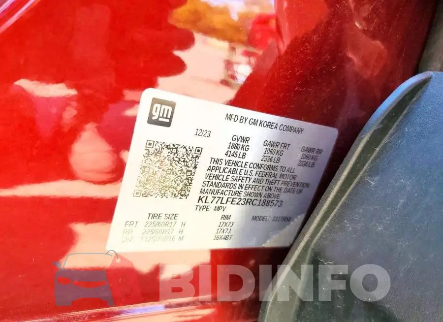 KL77LFE23RC188573 Photo# 14