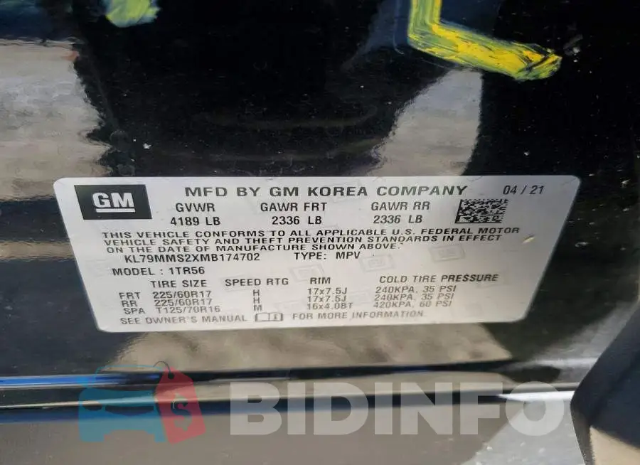 KL79MMS2XMB174702 Photo# 13
