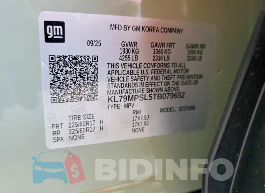 KL79MPSL5TB079652 Photo# 13
