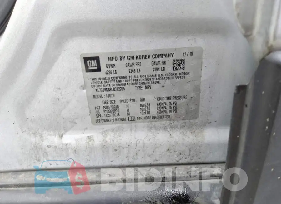 KL7CJKSB6LB312205 Photo# 13