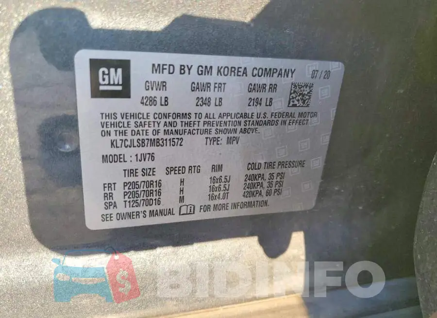 KL7CJLSB7MB311572 Photo# 13