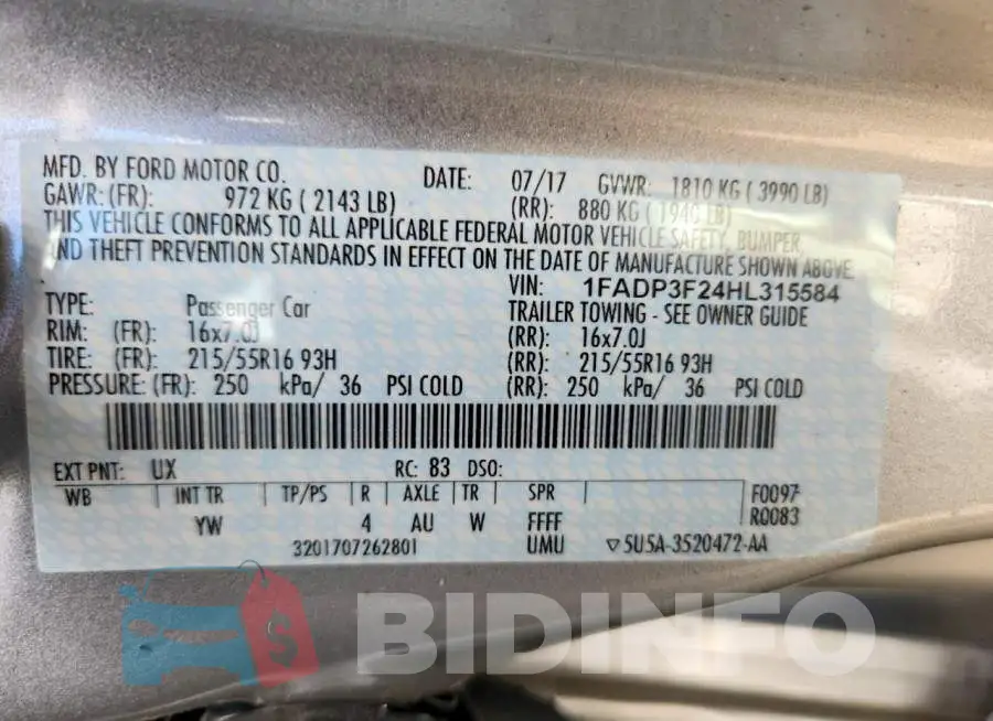 1FADP3F24HL315584 Photo# 12