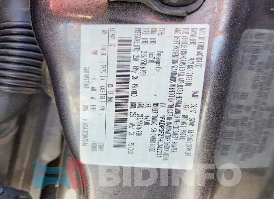 1FADP3F27HL342231 Photo# 12