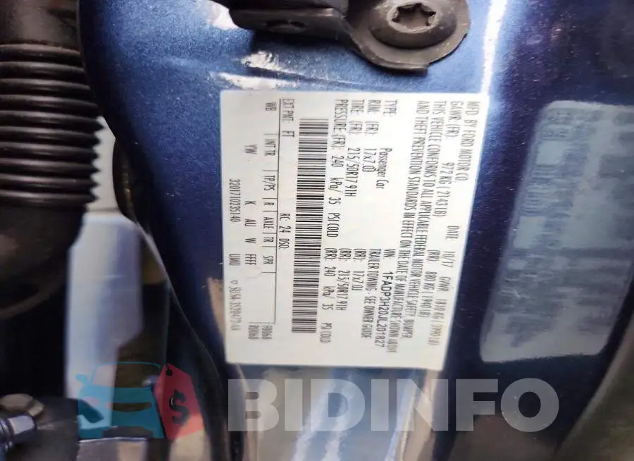 1FADP3H20JL201827 Photo# 13