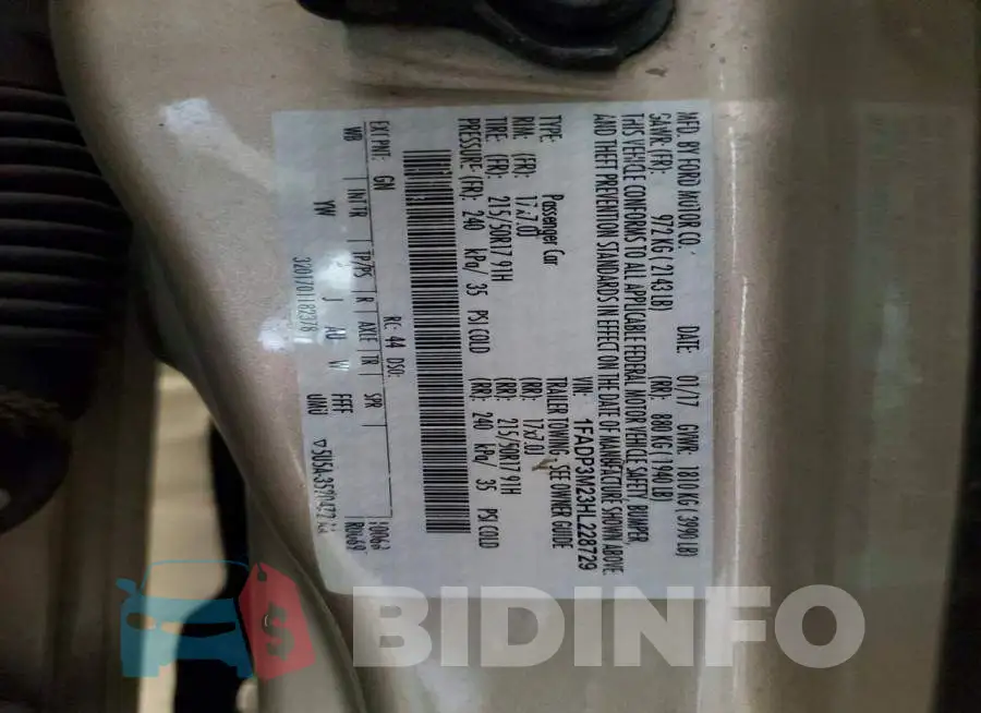1FADP3M23HL228729 Photo# 12
