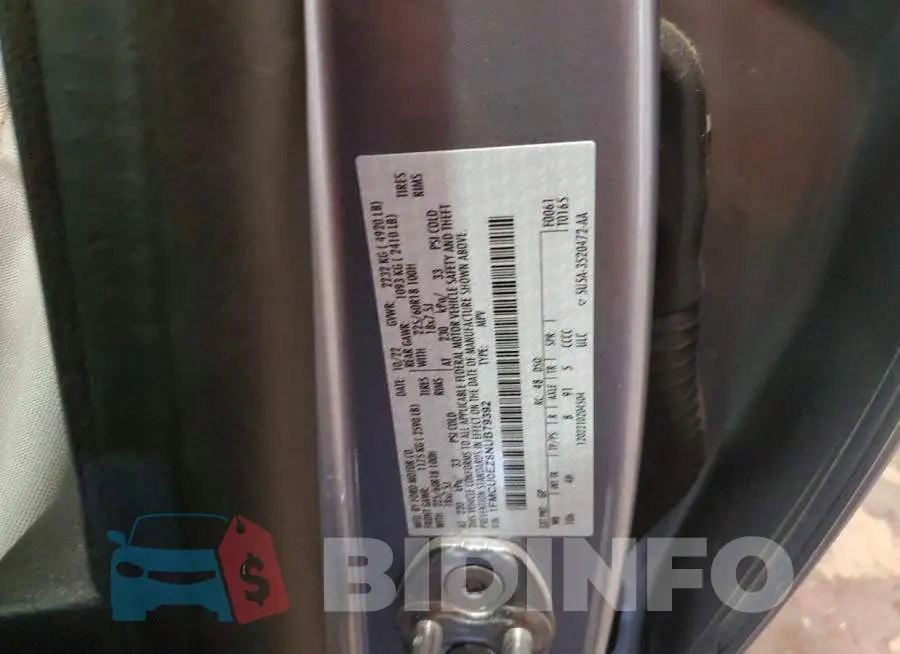 1FMCU0EZ8NUB79392 Photo# 12