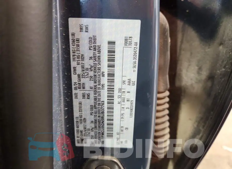 1FMCU0GN5RUB37763 Photo# 12
