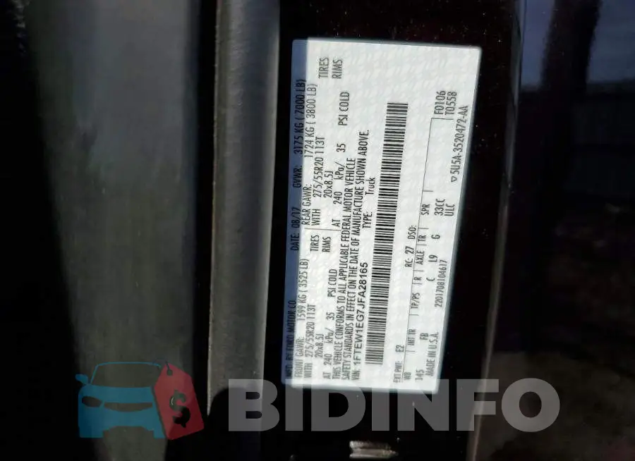 1FTEW1EG7JFA28165 Photo# 12