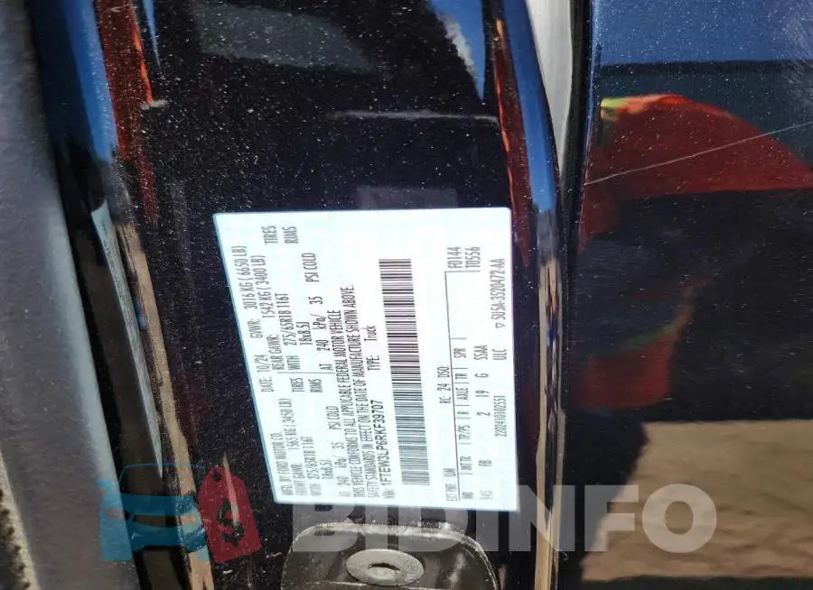 1FTEW3LP6RKF39707 Photo# 12