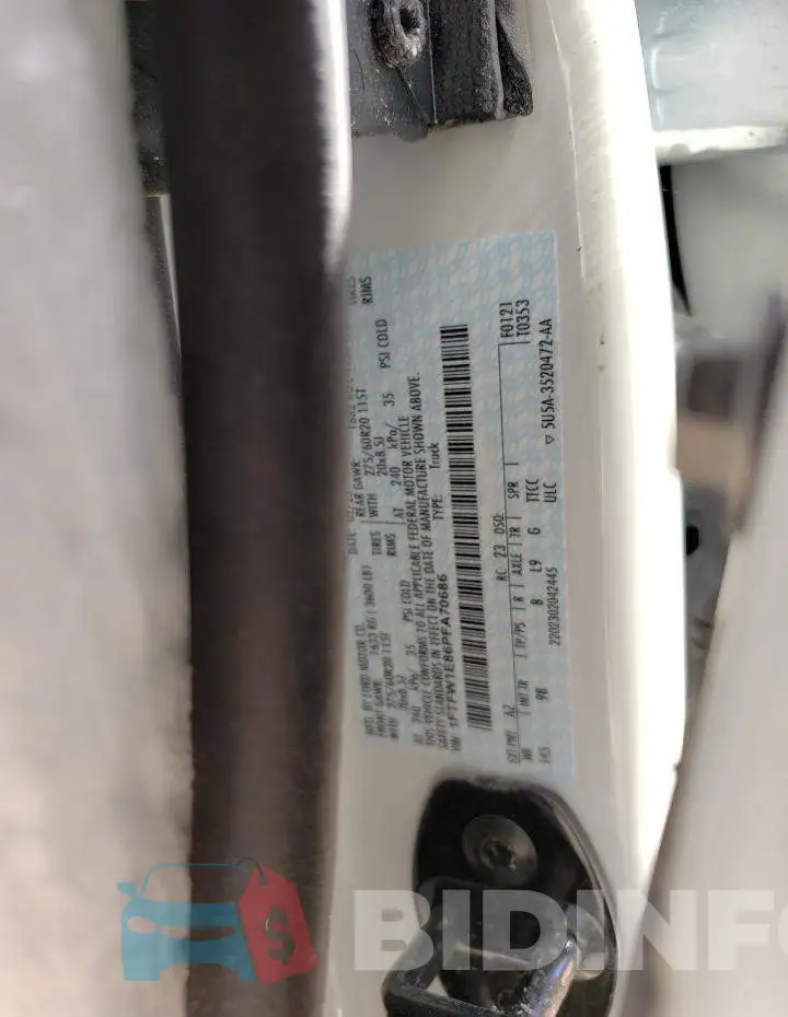 1FTFW1E86PFA70686 Photo# 12