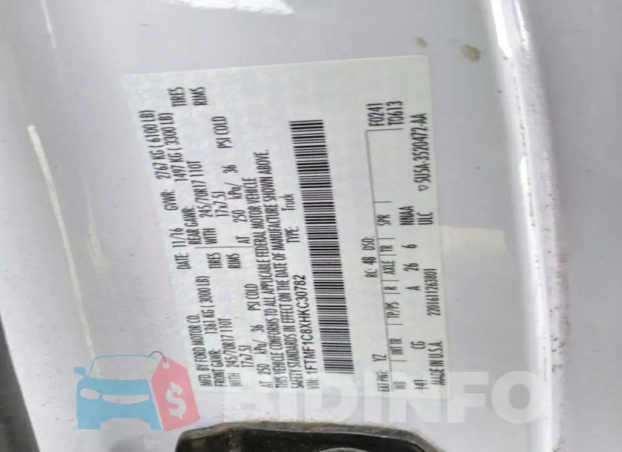1FTMF1C8XHKC30782 Photo# 12