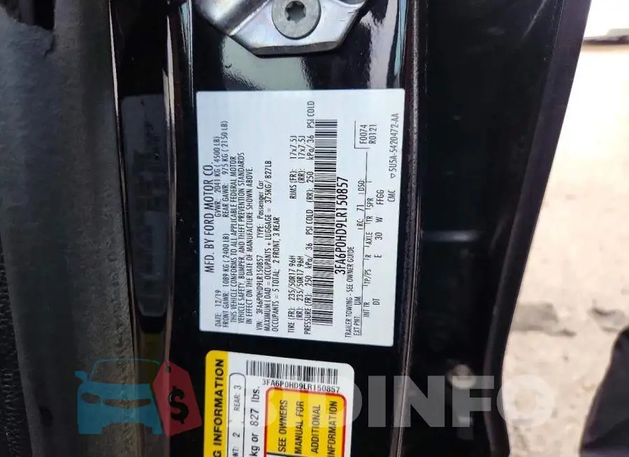 3FA6P0HD9LR150857 Photo# 12