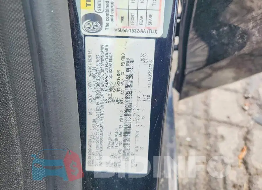 3FADP4EJXHM125589 Photo# 13