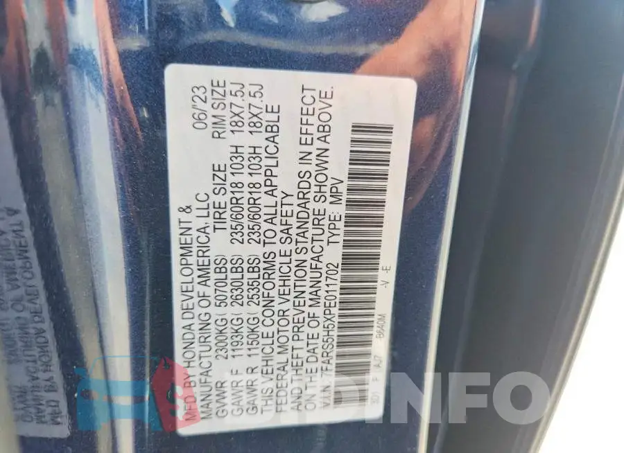7FARS5H5XPE011702 Photo# 14