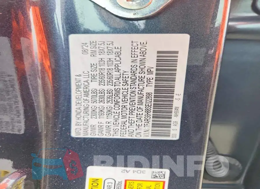 7FARS6H88SE022898 Photo# 13