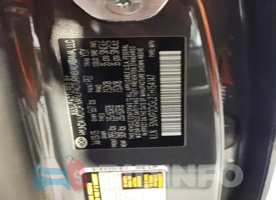 5NMP2DGL2TH154147 Photo# 13