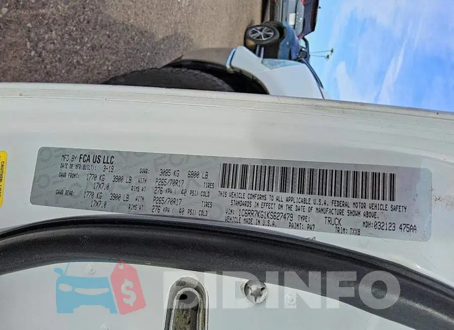 1C6RR7KG1KS627479 Photo# 12