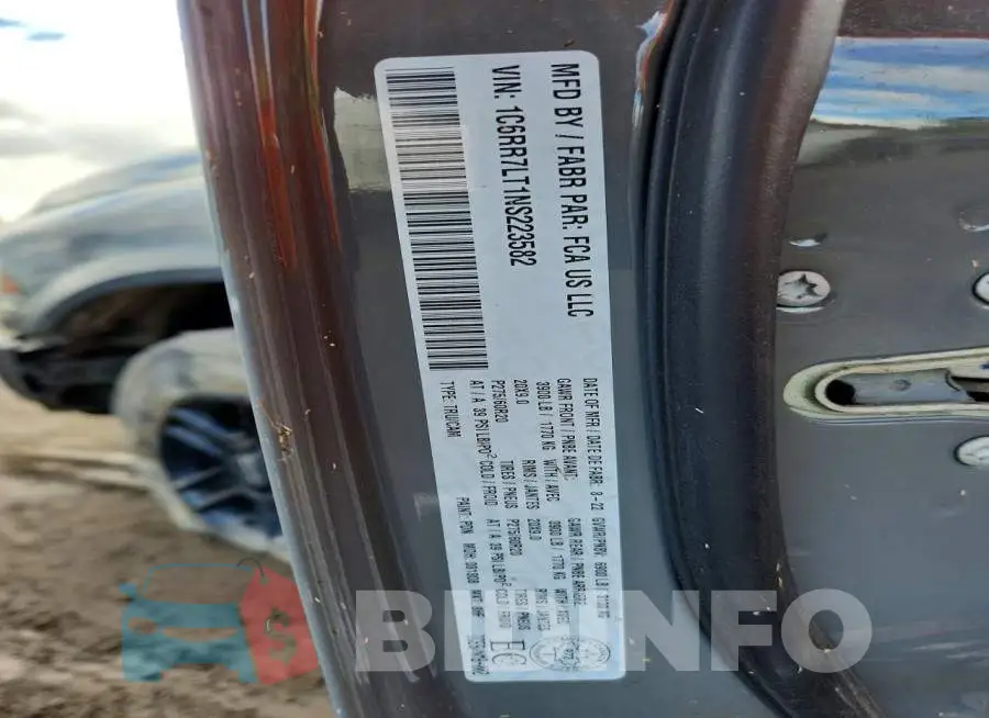 1C6RR7LT1NS223582 Photo# 12