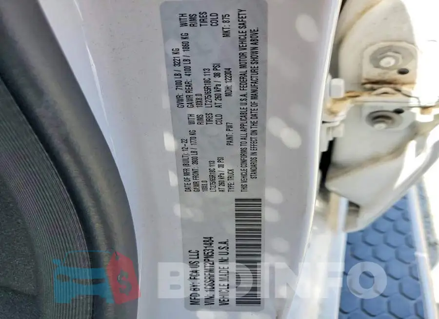 1C6SRFMT2PN531484 Photo# 13