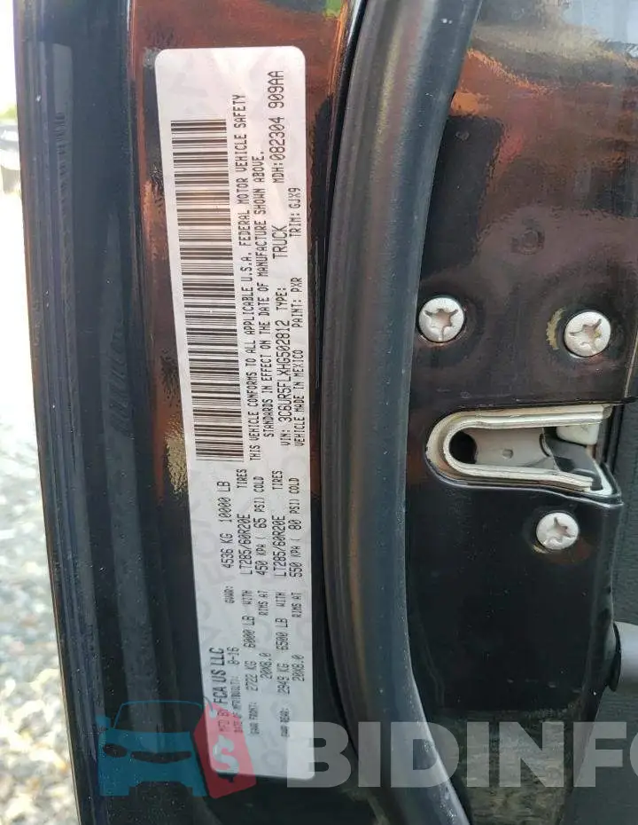 3C6UR5FLXHG502812 Photo# 12