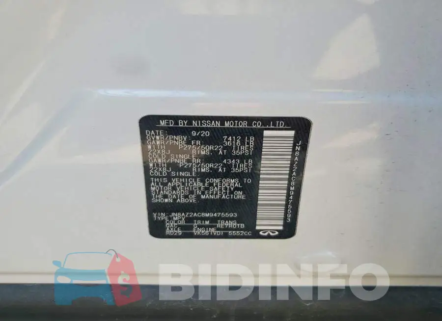 JN8AZ2AC8M9475593 Photo# 13