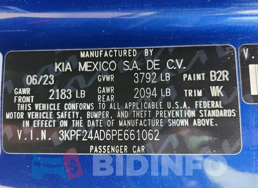 3KPF24AD6PE661062 Photo# 12