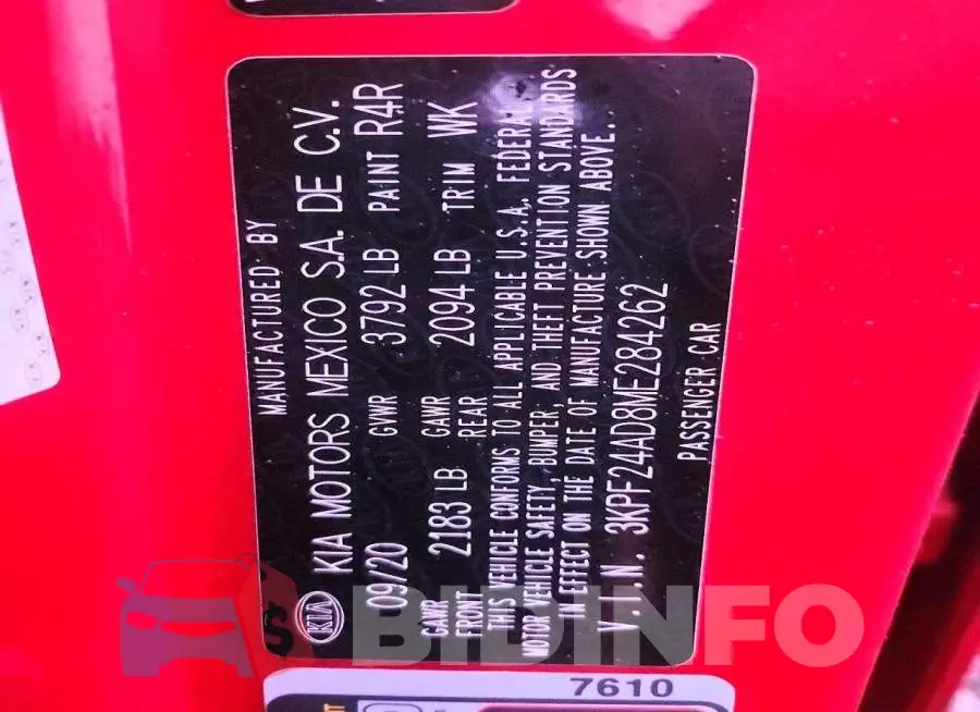3KPF24AD8ME284262 Photo# 12