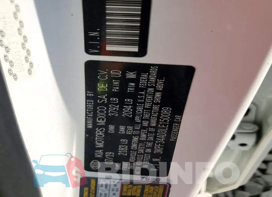 3KPF34AD3LE150089 Photo# 13