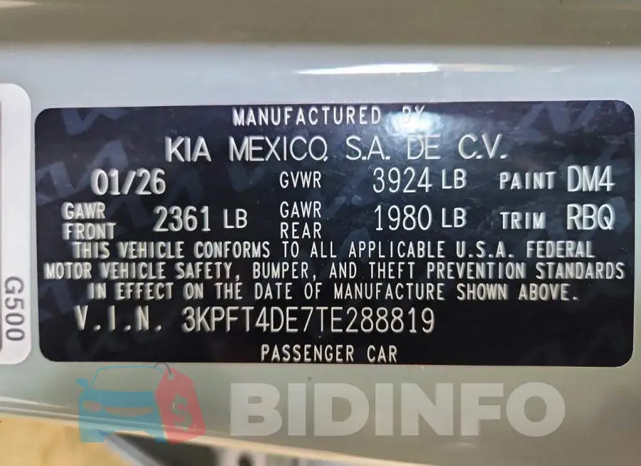 3KPFT4DE7TE288819 Photo# 12