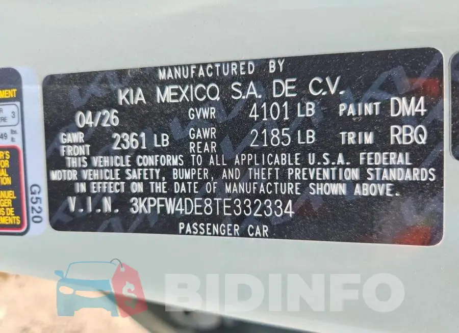 3KPFW4DE8TE332334 Photo# 12