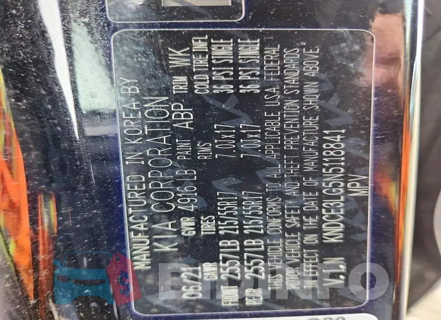 KNDCE3LG5N5118841 Photo# 14