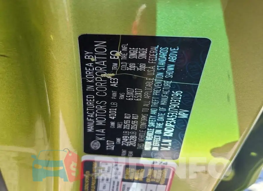 KNDJP3A53J7903196 Photo# 13