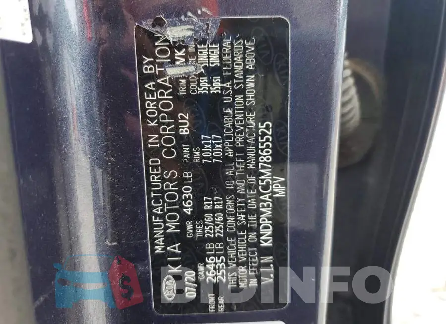 KNDPM3AC5M7865525 Photo# 13