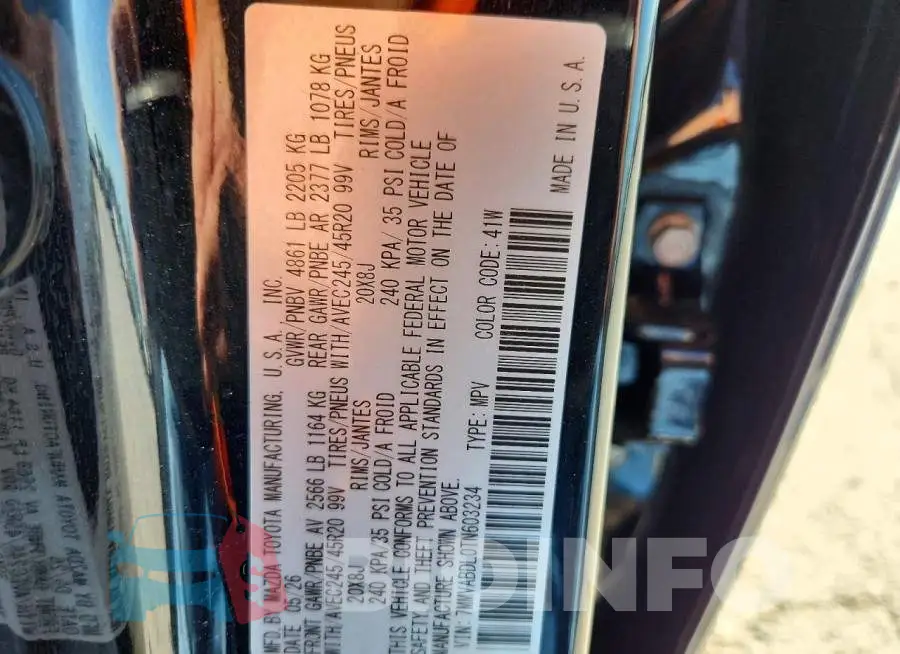 7MMVABDL0TN603234 Photo# 13