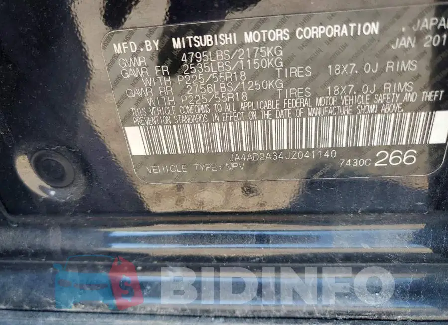 JA4AD2A34JZ041140 Photo# 13