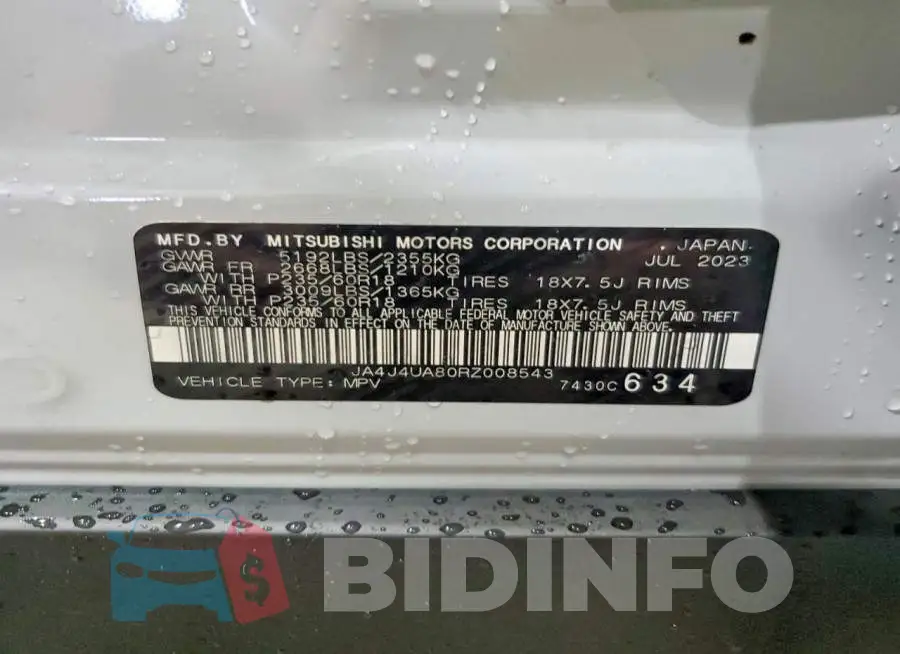 JA4J4UA80RZ008543 Photo# 13